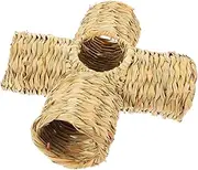 Woven Tunnel Multi-Functional Small Tunnel for Hamsters Rabbits Chinchillas Comfortable Toy