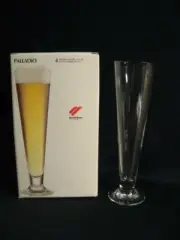 BORMIOLI ROCCO PALLADIO FOOTED PILSNER GLASSES - 4 NIB