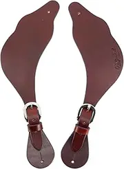 Jeereal Leather Western Spur Straps for Cowboy, Adjustable Single Ply Spur Straps