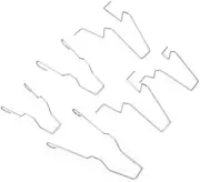 Steel Headlight Dip Dipped Beam Headlight Lamp Retaining Spring Clip Headlight Retaining Spring Clip 6 Pieces Headlight Bulb Retaining Spring Clip Clamp for H1/H3/H4/H7