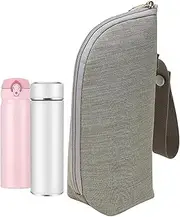 LeoLeozz Kids Bottle Carrier, Insulated Breastmilk Cooler Bag Thermal Bottle Bag, Thermal Bottle Bag Travel Carrier Strap for Nursing Mom Daycare Travel