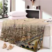 Waiting Order Sky House Light 3D Warm Plush Fleece Blanket Picnic Sofa Couch