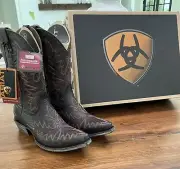 Ariat Women’s Brooklyn Cowgirl Boots Snip Toe Coffee Size 7 B New W/Box