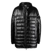 Moncler 24FW AVEYRON Logo Patch Hooded Padded Jacket Black 1C000 06 68950 999