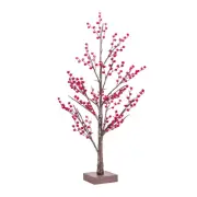 Melrose LED Lighted Frosted Berry Twig Tree with Base 38"H