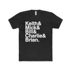 The Rolling Stones T-Shirt - Helvetica, Keith Richards, Mick Jagger
