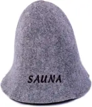 Ger3As Sauna Hat Wool with Embroidery for Men and Women Wellness Hat Premium ...