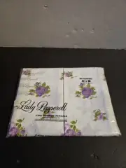 Gorgeous Vintage Floral Modern LADY PEPPERELL "Rose Duet" Pillowcases Purple USA