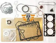for KUBOTA Rebuild kit D1105 Piston Ring Cylinder Full Gasket kit crankshaft conrod Bearing + Oil Pump
