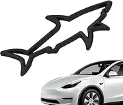 Car Badges Emblems | Shark Car Stickers and Decals - Metal Weatherproof Sun-Proof Modification Label for Hood Truck Motorcycle