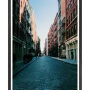 Galrie Urban Street View - Architectural Photography Art Photography Print, Black Frame, A3 30 x 42cm (12 x 16inch)