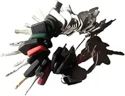 Zufoty Universal Equipment Keys Set, 41PCS Heavy Construction Equipment Keys, Master Machine Keys Set, Construction Ignition Key Compatible with Excavators, Loaders, Tractors