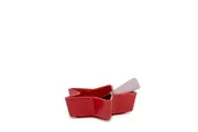 Salt & Pepper Kringle Star Bowl and Spreader 15cm Red