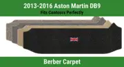 Lloyd Berber Small Trunk Carpet Mat for '13-16 Aston Martin DB9 w/British Flag (for: Aston Martin)