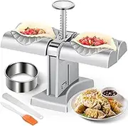 Dumpling Maker Machine - Household Double Head Automatic Mould Press for Dumplings, Pierogi, Empanada