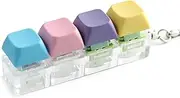 Silent & Clicky in One Keyboard Fidget, Fidget Keyboard for Office and Classroom, Avoid Disturbing Others Stress Relieving Toy, Fidget Toys to Relief Stress, Keyboard Fidget Keychain Gift