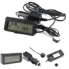 12V Car Thermometer with Digital LCD Display Accurate Temperature Meter