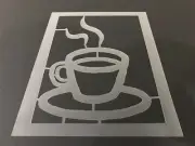 Coffee #4 Stencil 10mm or 7mm Thick, Crafts, Brew, Latte, Frappuccino