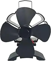 Iouyjiu Heat Circulating Fan, Non-Electric Heat Fan, Heat Powered Fan, Energy-Saving Heat Fan 4.33x3.15x4.72 Inches Silent Heat-Powered Thermoelectric Fan for Efficient Air Circulation