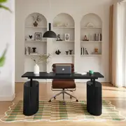 Wesley Electric Black Home Office Desk