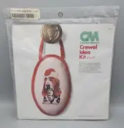 Columbia-Minerva Crewel Idea Kit 1978 Hush Puppies Basset Hound Door Sign #7957