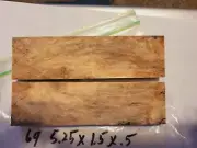 Stabilized Spalted Maple Knife Scales #69