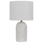 Fevik Medium Table Lamp White Terrazzo Ivory | Telbix Lighting