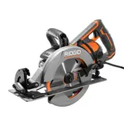 RIDGID Circular Saw 15-Amp+Depth Adjustment+Spindle Lock+Corded+Electric Brake