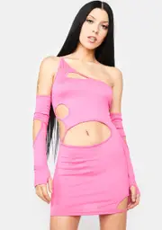 Sweet Arm Candy One Shoulder Dress