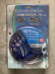 MONSTER CABLE CAMCORDER TO TV/VCR/AV RECEIVER 6FT-HIGH PERFORMANCE-SONY/JVC-NEW
