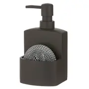 2pc Ladelle Essentials Kitchen Cleaning Set 250ml Pump & Scourer Charcoal