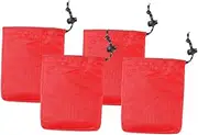 ibasenice 4pcs Drawstring Storage Bags Lightweight Cinch Bags for Camping Travel Secure Closure for Organizing Small Items for Outdoor Activities Convenient Cord Lock Design