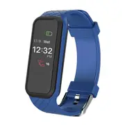 X3 Blood Pressure Heart Rate Monitor Pedometer Fitness Tracker bluetooth Smart Wristband BLUE COLOR