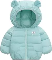 [Generic] Kids Jacket Winter Toddler Boys Girls Winter Windproof Cartoon Panda Prints Bear Ears Hooded Coat Jacket Kids Warm Outerwear Toddler Winter Jacket Girls