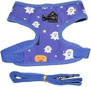Sanwoodenz Pet Traction Rope Compact Pretty Pet Cats Dogs Harness Traction Rope Kit Blue S