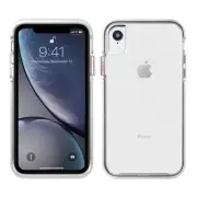 Pelican Ambassador iPhone XR Case (Clear/White with Rose Gold Button)
