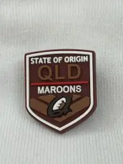 Crocs Jibbitz State Of Origin QLD Maroons Charm - New - One Size - FREE Postage