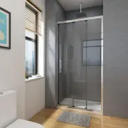 3 Panel Sliding Shower Screen Enclosure Door, 900mm