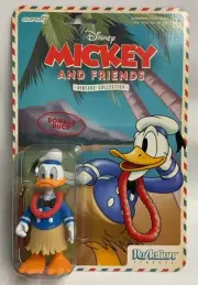 Super7 Reaction Mickey & Friends Hawaiian Holiday Donald Duck Figure MOC