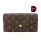 【Louis Vuitton 路易威登】M62234 經典Sarah系列Monogram帆布內裡拚色信封式長夾(紫紅色)