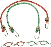 MUELODSIC 6PCS Bungee Cords with Hooks High Elasticity Luggage Packing Rope for Camping Outdoor Use Securely Fasten Bags Bikes Tents Effortless Operation Polka Dot