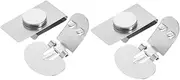 [CATIEBYE] 2pairs Tie Stay Clips Tie Clip Accessory for Automatic Positioning to Prevent Wrinkling and Movement Versatile for Professional Appearance