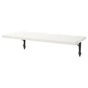 BERGSHULT / KROKSHULT wall shelf, white/anthracite, 80x30 cm