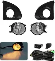 Fog Lights Driving Light Fog Lamp Car Front Bumper DRL Wires Switch Harness Auto Light Parts For Toyota For AXIO 2013 2014 2015 Fog Light Lamp Assembly(Halogen)