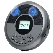 Portable Bluetooth CD Player Rechargeable Discman with Dual Speakers and1753