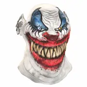 Chopper The Clown Horror Joker Sinister Creepy Mens Costume Overhead Latex Mask