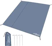 Blelsa Tear- Tent Tarp Thicken Picnic Tarp Tent Mat Hard-Wearing Beach Pad for Hiking Traveling Backpacking Quadrilateral XXL