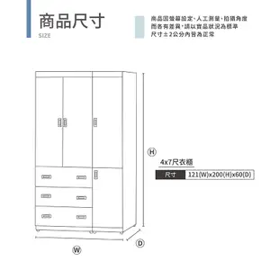 IHouse-尼爾 日式燈光收納房間5件組(床頭+床墊+6抽底+邊櫃+4*7衣櫃)