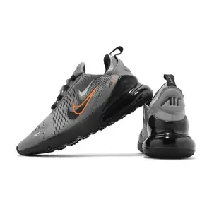 Nike 休閒鞋 Air Max 270 男鞋 灰 黑 橘 氣墊 緩震 運動鞋 FN7811-001