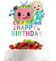 Cocomelon Cake Toppers Birthday Party Decoration